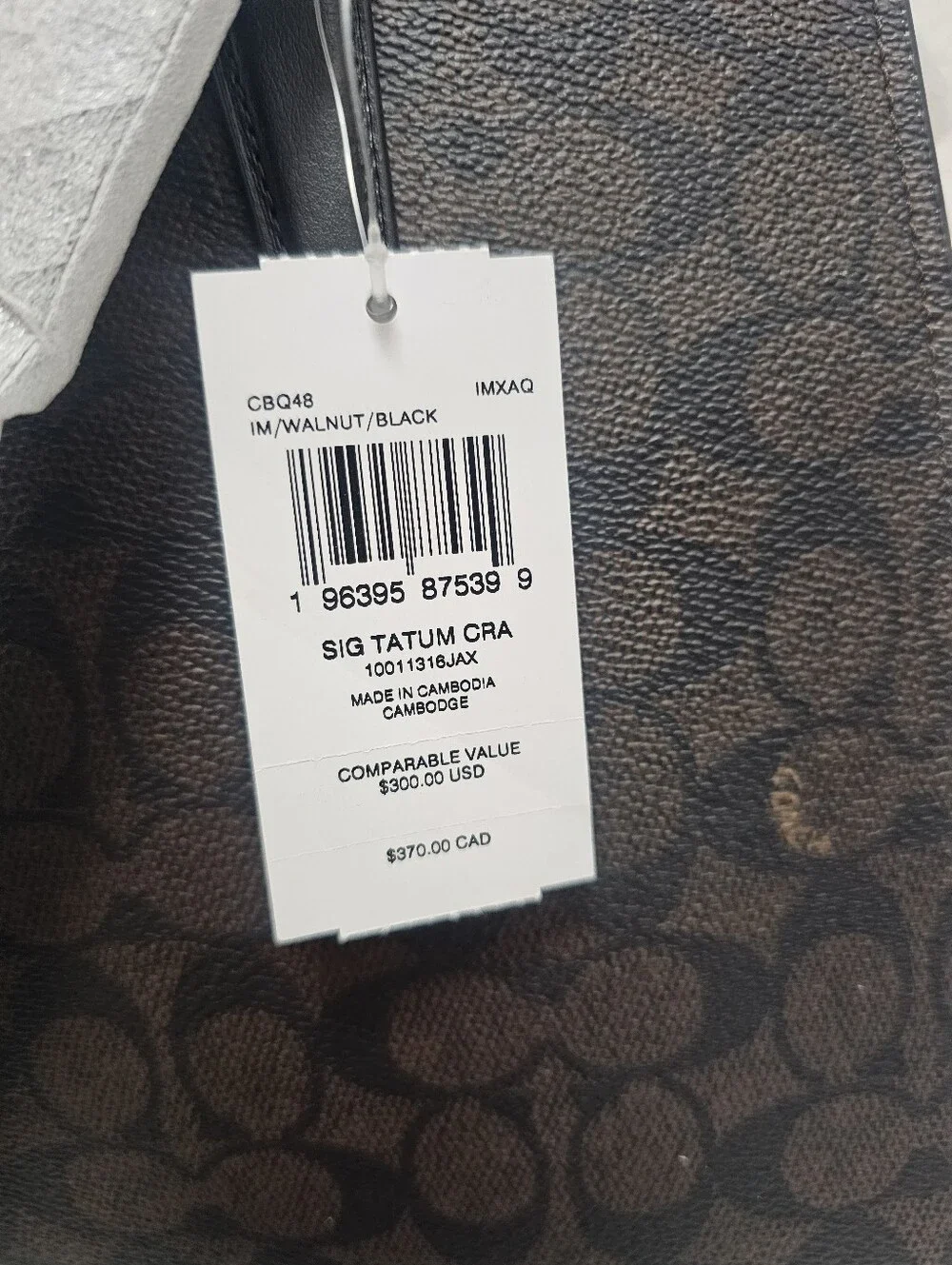 Coach Signature Coated Canvas City Tote / Carryall Bag (Brand New with Defects)